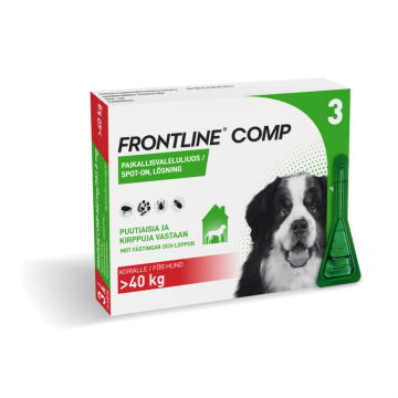 FRONTLINE COMP 402/361,8 mg vet paikallisvaleluliuos (koirille)3x4,02 ml