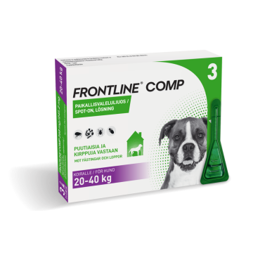 FRONTLINE COMP 268/241,2 mg vet paikallisvaleluliuos (koirille)3x2,68 ml
