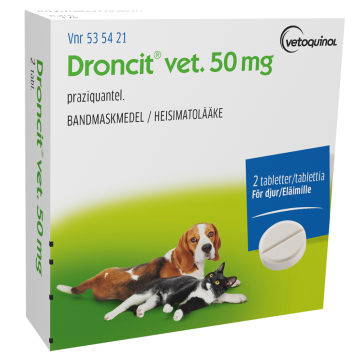 DRONCIT VET 50 mg tabl 2 fol