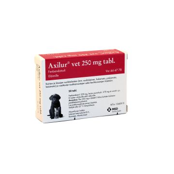 AXILUR 250 mg vet tabl 20 fol