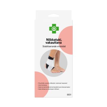 APTEEKKI Nilkkatuki, vakauttava M musta-valkoinen 1 kpl