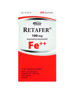 RETAFER depottabletti 100 mg 300 kpl