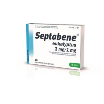 SEPTABENE EUKALYPTUS 3/1 mg imeskelytabl 16 fol