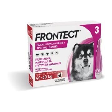FRONTECT 405,6/3028,8 mg vet paikallisvaleluliuos (koirille 40-60 kg)3x6 ml