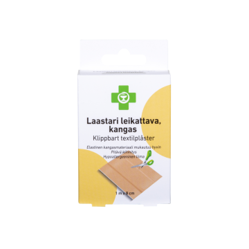 Apteekki laastari leikattava, kangas 8 cm x 1 m X1 kpl