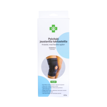 APTEEKKI Polvituki joustavilla tukilastoilla yksi koko 1 kpl