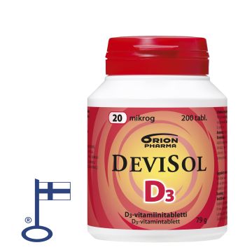 DEVISOL 20 MIKROG IMESKELYTABLETTI 200 TABL