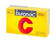 BURANA-C 400/300 mg tabl, kalvopääll 20 fol