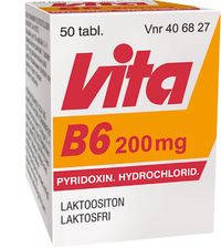 VITA-B6 200 mg tabl 50 kpl