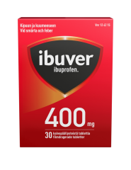 IBUVER 400 mg tabl, kalvopääll 30 fol