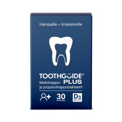 TOOTHGUIDE AIKUISET PLUS MAITOHAPPOBAKT. MAITOHAPPOBAKTEERIVALMISTE 30 KPL