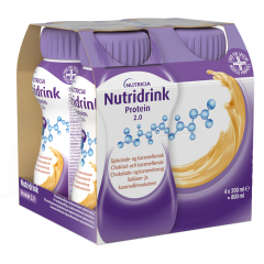 Nutridrink 2.0 kcal Kaakao-Karamelli 4X200 ml