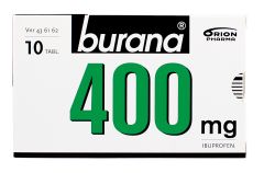 BURANA 400 mg tabl, kalvopääll 10 fol