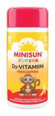 Minisun D-vitamiini Banaani Apina jr.10 mikrog 100 tabl