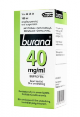 BURANA 40 mg/ml oraalisusp 100 ml